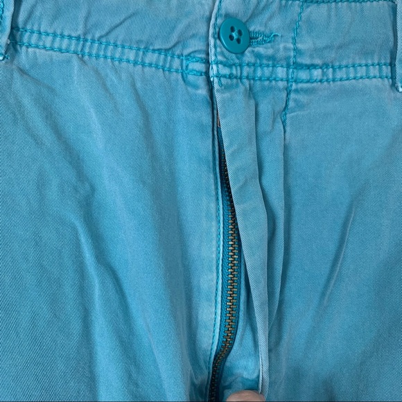Daniel Cremieux Men’s 32 Aqua Turquoise Blue 100% Cotton Chino Shorts Casual - Picture 3 of 8